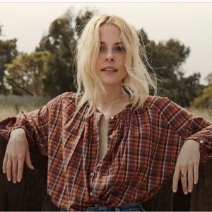 Doen Jane blouse in Autumn Plaid XS